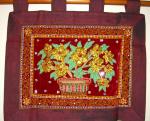 Yellow flowers in vase with color sequins Kalaga 00142