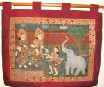 An elephant a gift to the royal family red-maroon kalaga