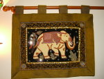 SM00157 One baby pearl elephant pink saddle blk-brn small Kalaga