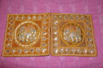 shams-03 Elephants two pillow shams dried-rose color kalaga style