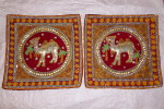 shams-06 camals sequins two pillow shams red-velvet kalaga style