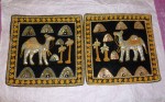 shams-08 camals sequins desert theme two shams blk-velvet kalaga style