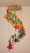 WC-120 Saa Paper Wind-Chime Hearts and Birds style