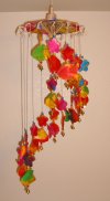 WC-007 Umbrella Mobile Wind-Chimes The Fish and Flowers Style