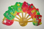 saa002 Saa Paper Hand Fan Kitty style