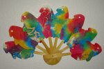 saa006 Saa paper hand fan Penquin style