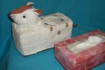 T-rat-18 Stuffed Rat Head White-brown Tissue Box Cover
