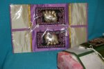 Tbox04 Cream and Purple Colors with Elephant Tissue Box Cover